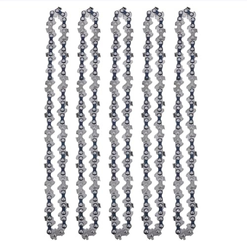 JANZU 5Pcs Mini Chainsaw Chain for 6 Inch Chainsaw Chain Guide Saw Chain Replacement Portable Saw Chain