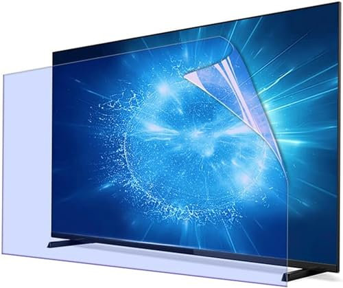 Pellicola Protettiva Anti-Luce Blu per TV da 50 a 65 Pollici, antiriflesso, AntiGraffio, per TV LCD/LED/OLED e QLED 4K HDTV Senza Cornice, 50 Pollici, 50 Pollici,50inch