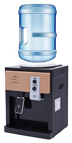 Elektrischer Heiß-Kalt-Wasserspender, 220V 550W Heiz-/75W Kühlleistung Heiß mit Kalt Dispender 6-8 Minuten schnelle Erwärmung 17,6 Gal, 8℃-95℃ für 3.5L/5L/10L/18.9L Eimer Hause Büro