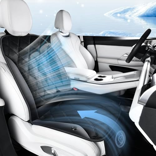 FLORICH Autositzbezüge Sommer mit Turboventilator, 3-Gang Atmungsaktive, Universell passend für PKW, SUV, LKW und Transporter