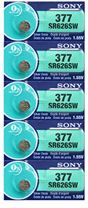 Sony SR626SW Silberoxid-Batterie (1,55 V) 5er-Packung
