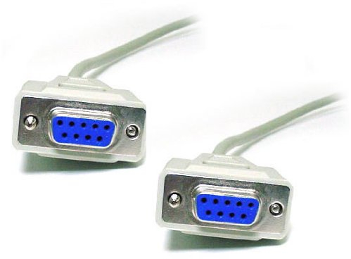 PC Arena DB9 Female DB9 F 9 pin RS232 Serial Null Modem Cable 10m