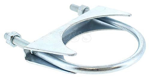 Exhaust Clamps 'U' Clamp. Size: 80mm Zinc Plated Sold Individually
