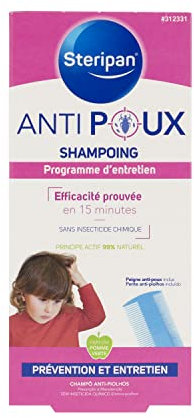 Steripan Shampoo, Anti-Kopfläuse, 125 ml + 1 Kamm