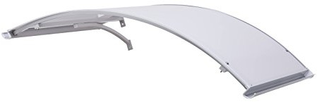 Linea Garden Friend p1327027 Vordach Aluminium Bogen, 120 x 160, grau, 120 x 160 x 5 cm