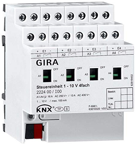 Gira Steuereinheit 1-10V 4fach Hand KNX 222400