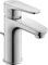 Duravit B.1 Waschtischarmatur, Größe S (Auslauf Höhe 96 mm), Wasserhahn Bad mit Zugstangen-Ablaufgarnitur, Waschbecken Armatur mit Keramikkartusche, Chrom