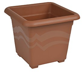 Erhard-Trading Prosperplast Quattro Pot de fleurs carré en terre cuite Taille 2