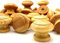 The Book Service Ltd Pine KNOBS Large 35mm Deluxe Mushroom Wooden Kitchen Cupboard knobs Wood Cabinet Wardrobe Door Handles (Pack of 6)