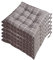 AGDLLYD Stuhlkissen 40x40cm 6er Set,Sitzkissen für Stühle Indoor und Outdoor - Bequeme Stuhlauflage - Steppkissen weich und robust bunt (A)