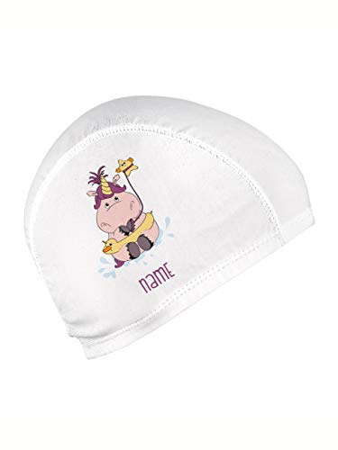 Striefchen® Badekappe für Kinder mit Namen und schönen Motiv