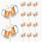 AK Giftshop Beer Pint Themed Party Pub Food Cake Cupcakes Picks Sticks Flags Decorations Toppers Stand Up Food Flags (pack of 14)