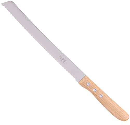 Windmühlenmesser Brotmesser Sägeschliff, Kirschbaum, Rostfrei