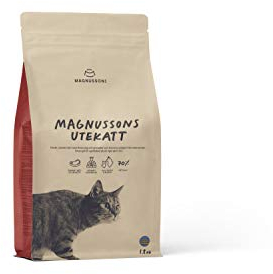 MAGNUSSONs Utekatt (1 x 1,8 kg) | Katzentrockenfutter für Kätzchen im Wachstum oder aktive Freigänger mit hohem Energiebedarf | 70% Fleischanteil | Ofengebacken