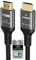 Ubluker 10K 8K 4K Cable HDMI 48Gbps 5M, Certificado Ultra Alta Velocidad HDMI® Cable 4K 240Hz 144Hz 8K60Hz 0.01ms HDR10+ ARC eARC HDCP2.3 R-oku TV PC Monitor Proyector PS5 X-box