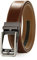 PlusZis Ceinture habillée à cliquet en cuir pour hommes de 28 à 60 grande et grande avec boucle automatique