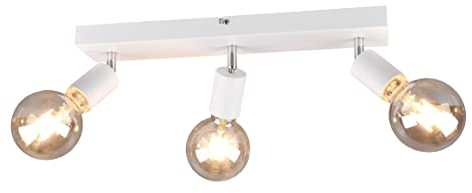 Reality Leuchten Spotbalken Vannes R80183031, Metall Weiß matt, exklusiv 3x E27