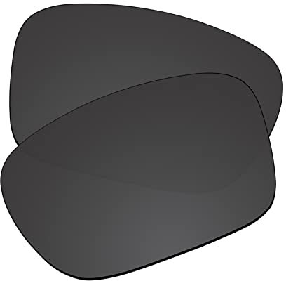 EZReplace Verres de rechange pour lunettes de soleil Oakley Sliver XL OO9266 (verres polarisés), Noir carbone., taille unique