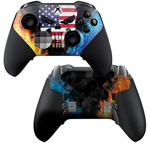 DreamController American Warriior - Controller X-box Elite Series 2 Limited Edition Custom Elite Series 2 Controller per X-box One/Serie X/S. con tecnologia avanzata HydroDip Paint (non solo pelle)