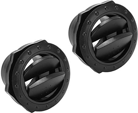 Klimaanlagenauslass, 2 Stück, RV-A/C-Entlüftung, Schwarz, Rund, ABS, Universeller Lüftungsauslass, Fahrzeug-Ersatzteile Für Wohnmobil, Boot, Bus, Auto