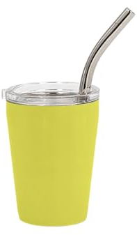 Siesta Drinkware - 2 oz Mini Shot Tumbler - Doppelwandig vakuumisoliert - Edelstahlbecher - Anpassbar (Neongelb)