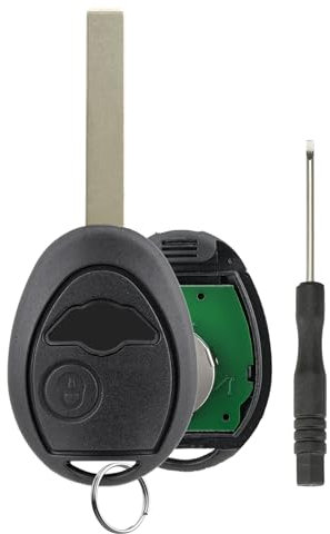 2 Buttons Remote Key Fob For BMW Mini Cooper R50 R53 S 2001 2002 2003 2004 2005 Remote Fob 433MHZ PCF7931 Chip with Screwdriver Key Ring