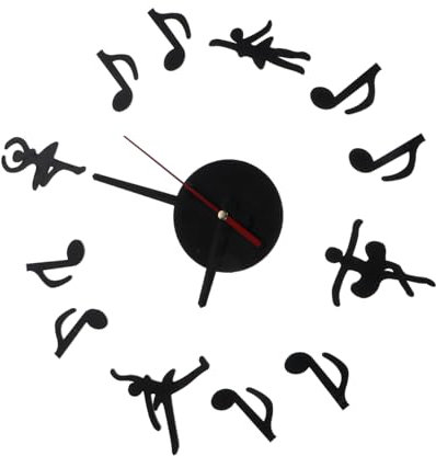 MAGICLULU 1stück Wanduhr Für Leise Und Frameless Design Für Büro Kreative Wandgestaltung Einfache Anbringung Für Oberflächen