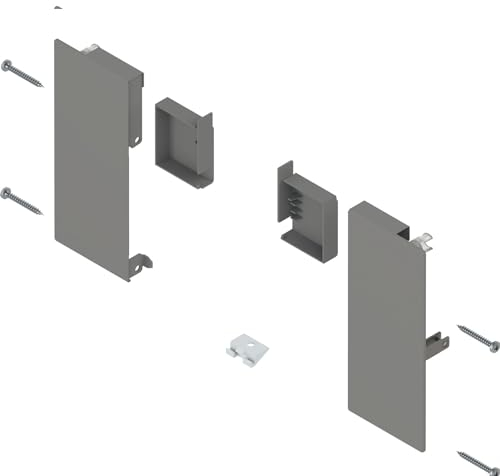BLUM MERIVOBOX - Soporte frontal para cajón interior, altura K, color blanco seda mate