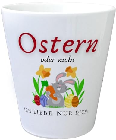 speecheese Blumentopf Ostern mit Spruch Ostern oder Nicht Liebe nur Dich
