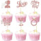 Bride to Be Cupcake Toppers, 24 Stück Hochzeit Bride To Be Tortenstecker, Glitzer Tortendeko, Diamant Ring Herz Cupcake Topper, für Brautparty, Verlobungsfeier, Junggesellenabschied