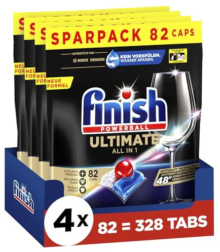 Finish Ultimate All in 1 Spülmaschinentabs Sparpack 4 x 82 Finish Caps