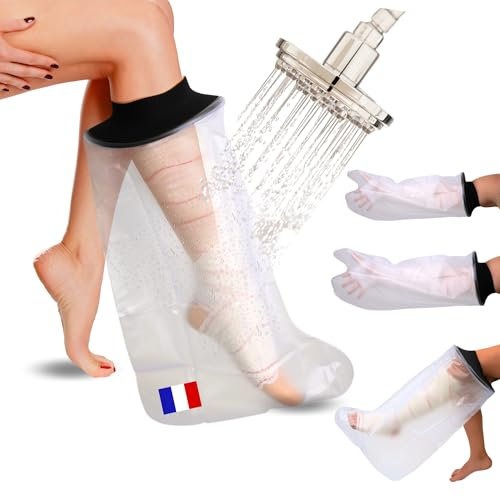 KENI STORE Copri Gesso Gamba per Doccia - Copertura Impermeabile Gamba Riutilizzabile - Protezione Gesso Doccia Resistente e Sicura