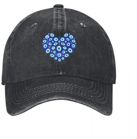 EIILHUED Evil Eye Love Heart Baseballkappe Taktische Kappe Custom Cap Männer Hüte Damen