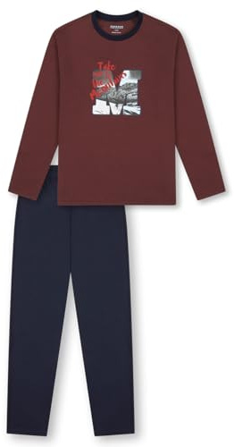 Schiesser Jungen Schlafanzug Set lang - 100% Organic Bio Baumwolle - Größe 140 bis 176
