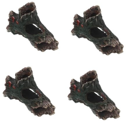 BESPORTBLE 4 Stück Simulierte Baumwurzeln Für Aquarien Aquarium Dekoration Fischglas Ornamente Zum Basteln Baumpfähle Baumloch Dekoration Aquarium Stammdekorationen Aquarium