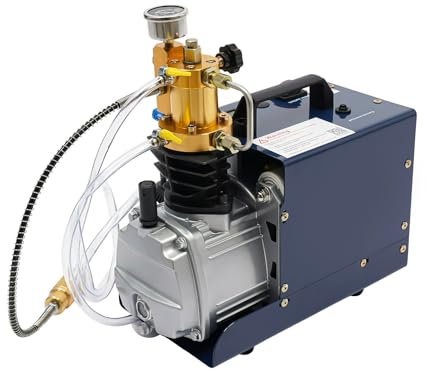 Kompressor 1800W, 17.5x33.5x34cm Luftkompressor Version mit Hochdruck-Luftpumpe für Kleine Behälter bis zu 0.22Gal und Geeignet für Ventile, Rohrleitungen und Kleine Hochdruckflaschen