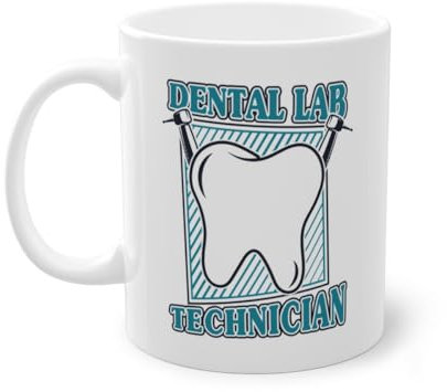 Zahnlabor Zahntechnikermeister Kaffeetasse | Dentallabor Zahntechnischer Assistent Zahntechniker Tasse Weiß (05027B)