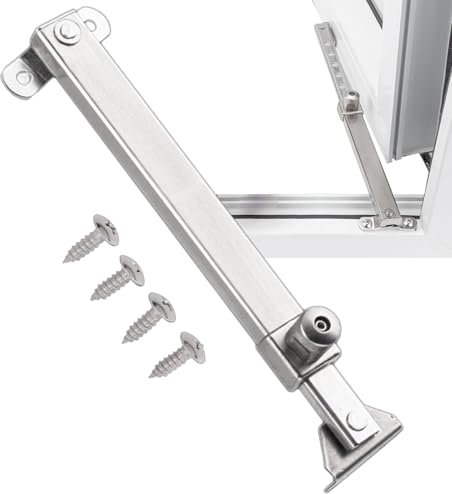 Bisagras Para Ventanas Zestivra, Soportes Para Ventanas Abatibles | Accesorios Para Ventanas Con Pestillo De Bloqueo De Ventana Abatible, Pestillo De Ventana Abatible Fácil De Instalar Para Habitación