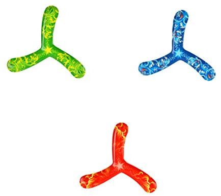 BESPORTBLE Weiche Dreiblatt Bumerangs Outdoor Für Interaktives Wurfspielzeug Zufälligen Farben Für Freizeitaktivitäten Im Freien Und Drinnen