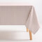 GAMUSI Mantel Antimanchas Rectangular Tela algodón Impermeable Rayas Salmon, 160x100 cm