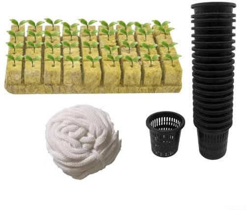 Aquaponic Setup 58 Würfel Pack mit optimiertem Netz-Topf-Design für Pflanzen