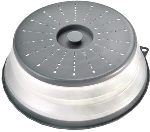 Basic Mikrowellenabdeckhaube, Kunststoff (PP) BPA-frei, Faltbare(28,8 X 27,5 X 8,2 cm)