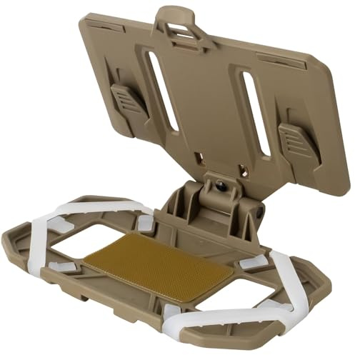 MOLLEQLS Plate Carrier Accessories Tactical Gear Molle Vest Phone Chest Mount Holder Agilite - Fits Screen Size 4.7-6.7 (Coyote Brown)