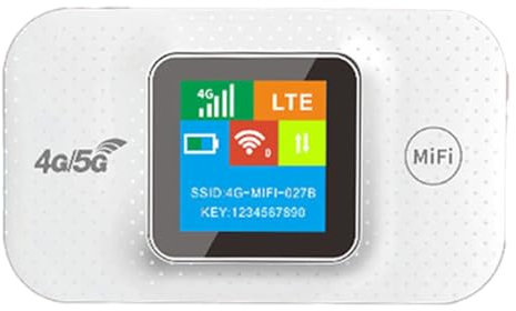 Knoruley Router WiFi Hotspot Mobile 4G/5G Router Ripetitore 4G LTE Modem Tascabile con Slot per Scheda SIM Ampia Copertura Versione Europea