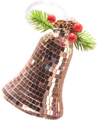 Adorno de cristal brillante para colgar en el árbol de Navidad, fácil de colgar, suministros de decoración del hogar