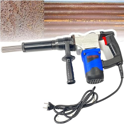 YXYLJOZ 1100W Electric Needle Scaler Rust Removal Cleaning Machine - New Needle Derusting Gun Electric Jet Chisels - 220V