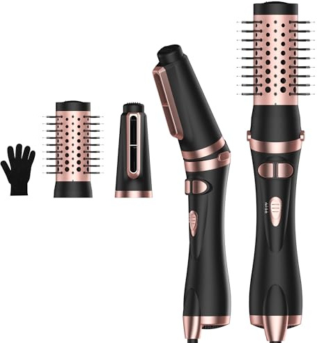 Air Styler 2 In 1 Föhnbürste Rotierend Warmluftbürste Rundbürstenföhn Mit Elektrische Rundbürste, 2 Aufsätzen, 38Mm /50Mm, Rotierende Warmluftbürste Selbstdrehend, Volumen Föhnbürste