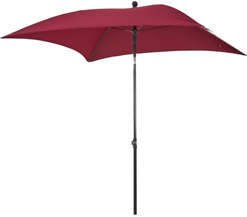 Siena Garden City Push Mittelstockschirm 180x180 cm Plum