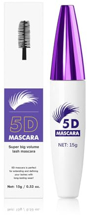 5D Seidenfaser Mascara Für Mehr Volumen Und Locken Mit Einfacher Anwendung Und Entfernung. Wasserdichte Wimpernverlängerung Die Den Ganzen Tag Lang Getragen Werden Kann