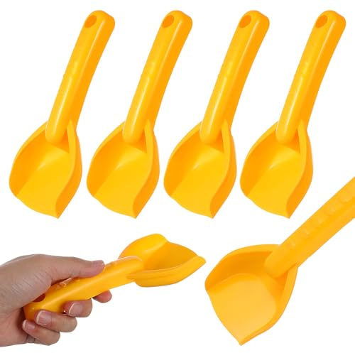 Kisangel Confezione da 10 Palette da Spiaggia per Bambini, Mini Palette da Sabbia in Plastica per Scavare, Giocattoli da Sabbia per Feste in Spiaggia, Attività in Famiglia E Giochi Nella Sabbiera